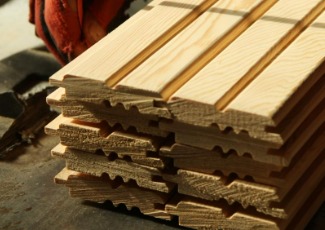 A stack of lumber.