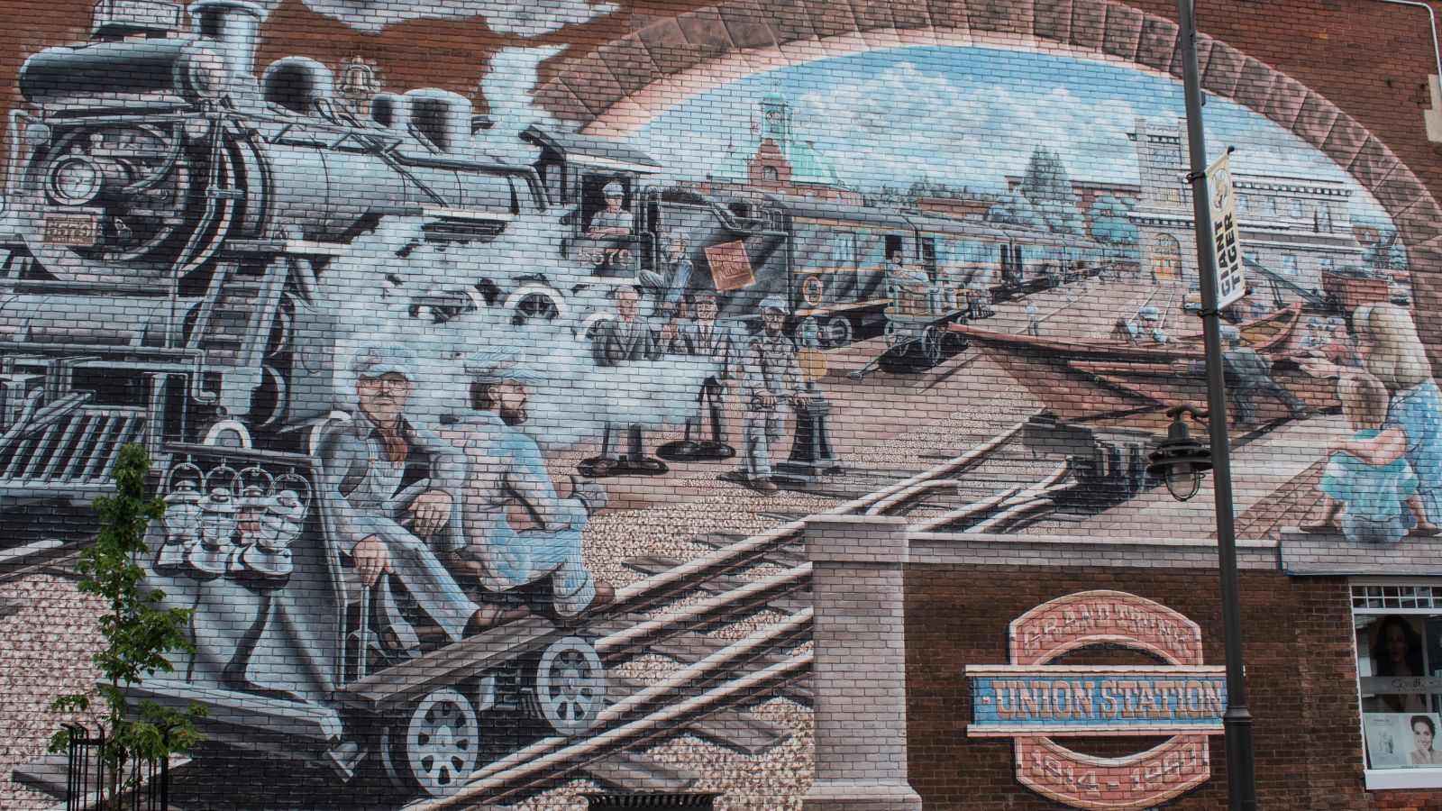 Pembroke Heritage Murals: Grand Trunk Union Station